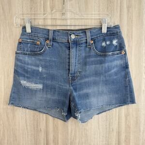 Levi’s Cutoff Denim Shorts Women’s Size 27 Blue 2" Inseam Pockets Shortie Bootie